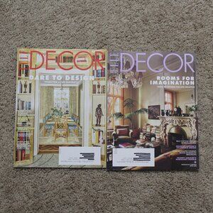 ELLE DECOR Magazine Lot of 2 Mar, Apr 2026 Issues Features Rooms for Imagination